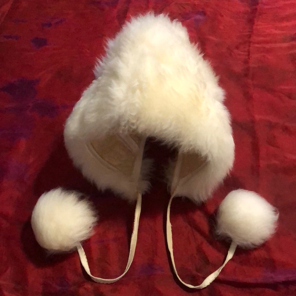 Super Cute Tuscan Lamb Fur Vintage Hat S/M